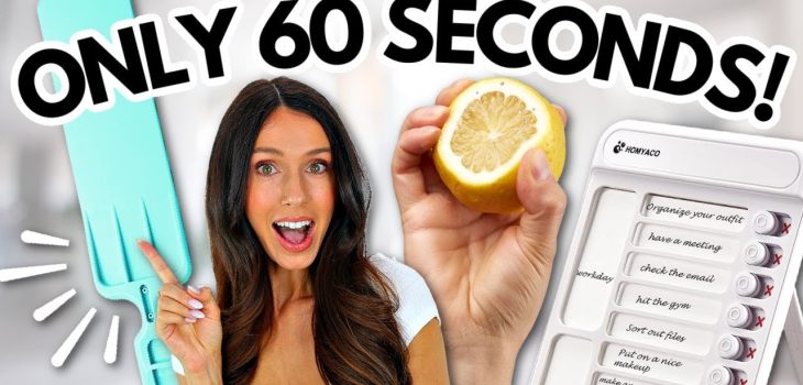 60 second habits that will ACTUALLY transform your life!