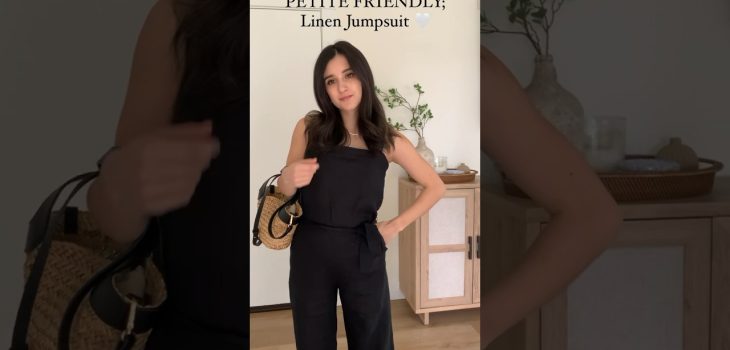 Linked this in my YouTube bio! 100% linen jumpsuit that comes in more colors and is petite friendly!